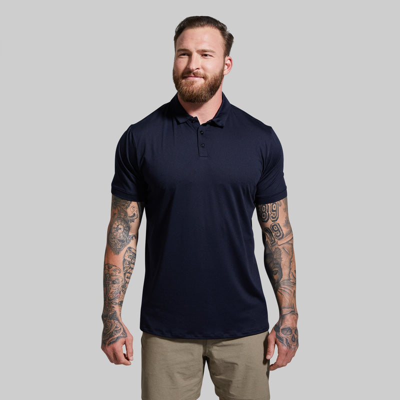 Athleisure Polo (Solid Navy)