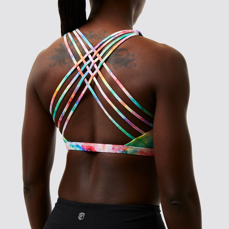 Vitality Sports Bra (Rainbow Tie Dye)