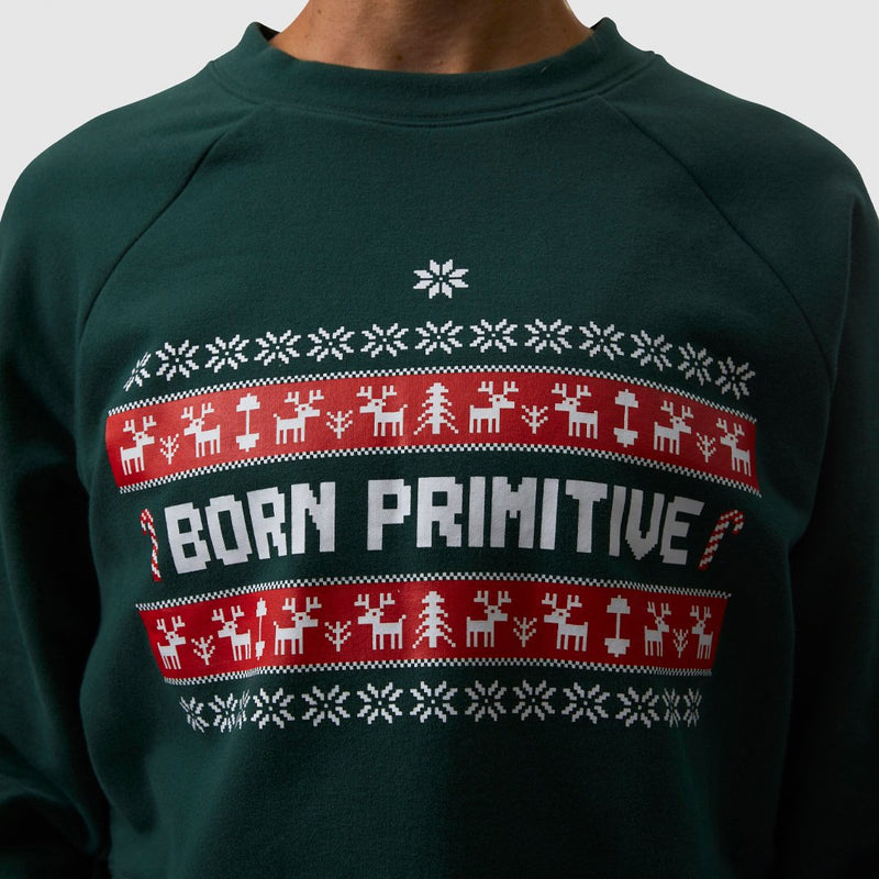 Unmatched Cropped Crew Sweatshirt (Born Primitive Christmas Sweater)