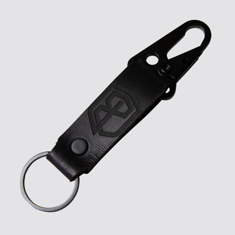 Born Primitive Leather Keychain (Black)